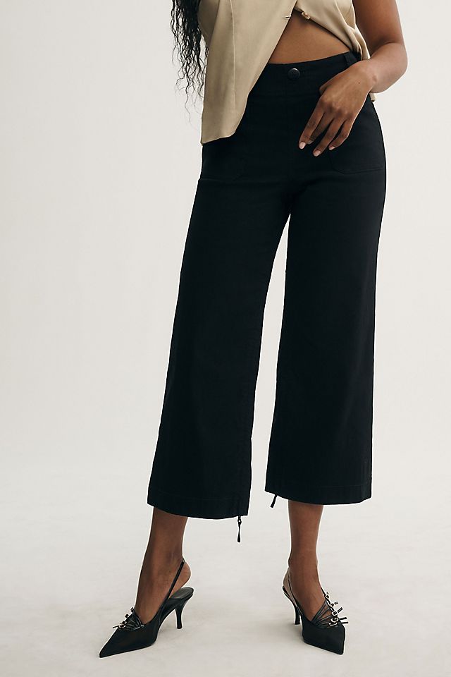 Maeve Colette Women's High-Rise Wide-Leg Pants