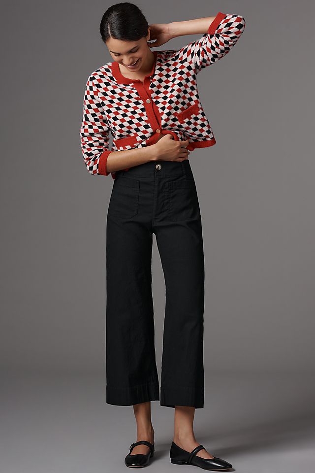 Maeve Colette Women's High-Rise Wide-Leg Pants