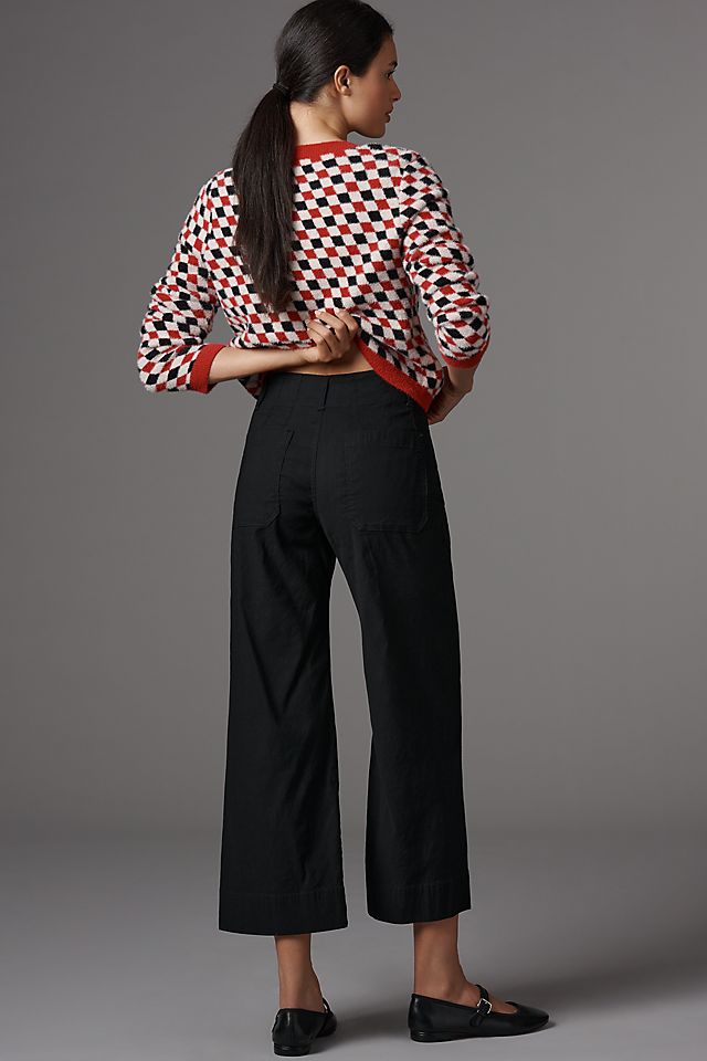 Maeve Colette Women's High-Rise Wide-Leg Pants