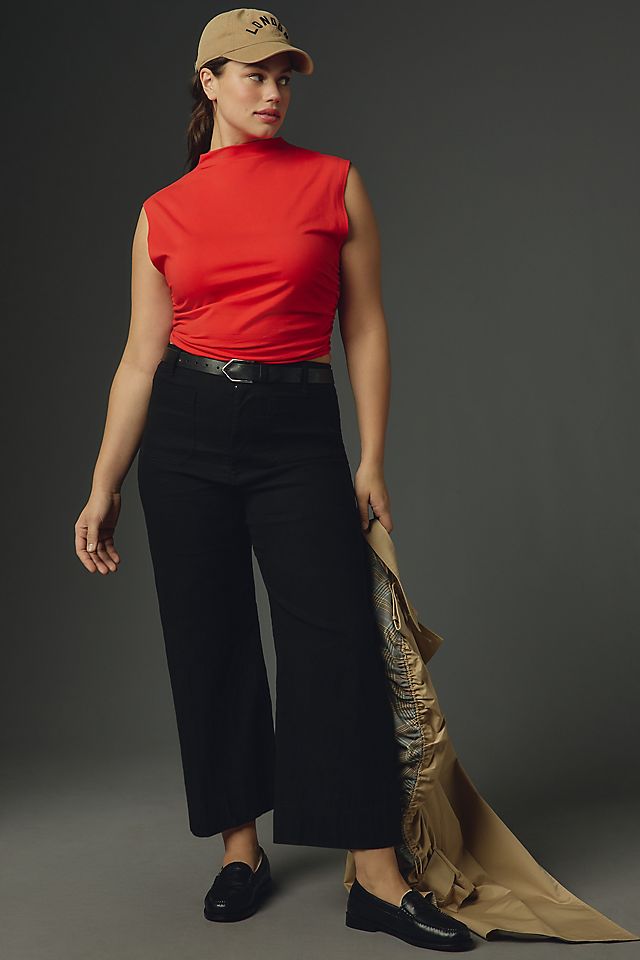 Maeve Colette Women's High-Rise Wide-Leg Pants