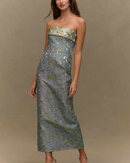 V. Chapman Kennedy Women's Strapless Maxi Dress
