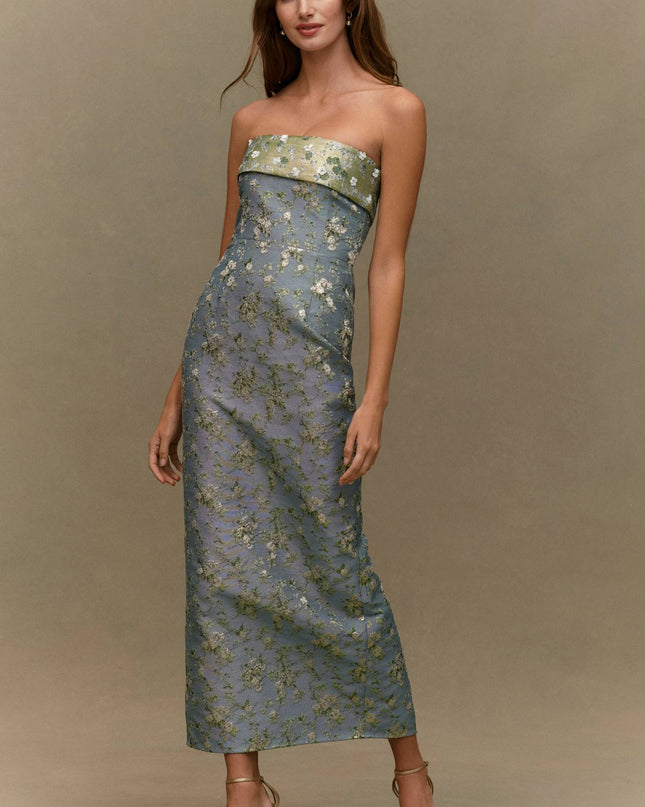 V. Chapman Kennedy Women's Strapless Maxi Dress