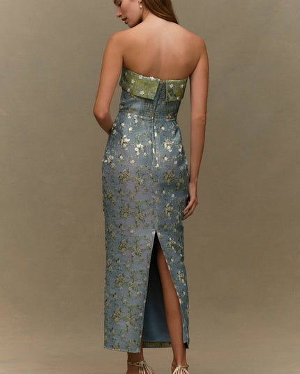 V. Chapman Kennedy Women's Strapless Maxi Dress