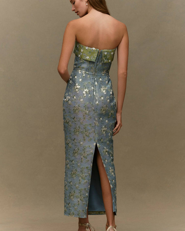 V. Chapman Kennedy Women's Strapless Maxi Dress
