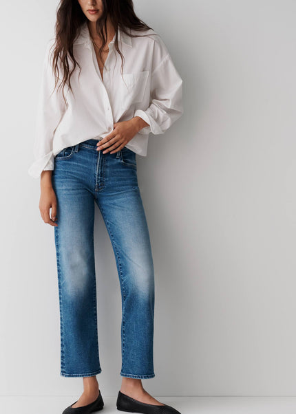 fp2-color:010|Maeve Shrunken Bennet Women's Buttondown Shirt — White — 1