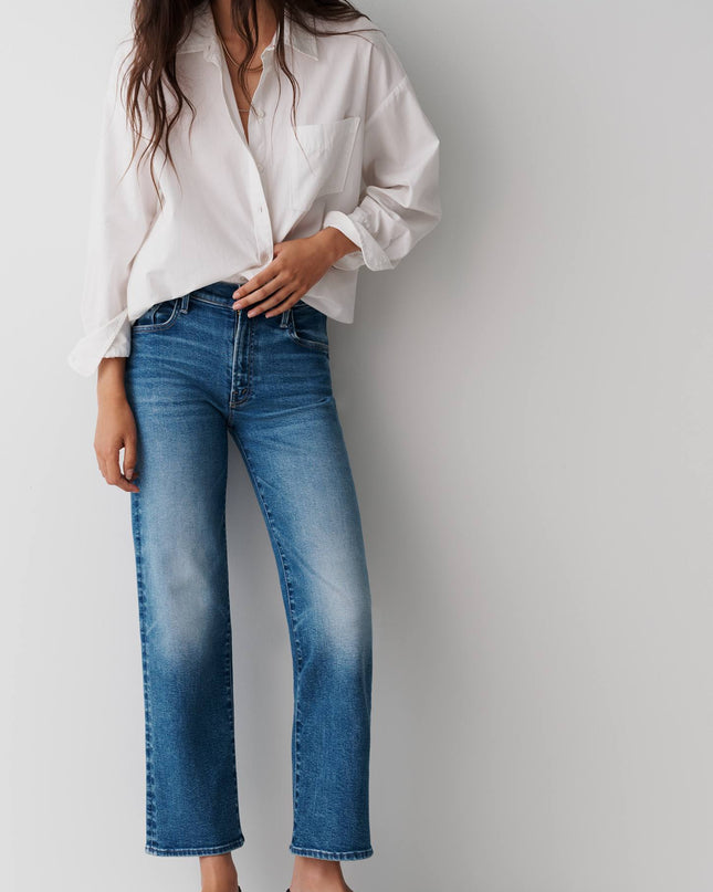 fp2-color:010|Maeve Shrunken Bennet Women's Buttondown Shirt — White — 1