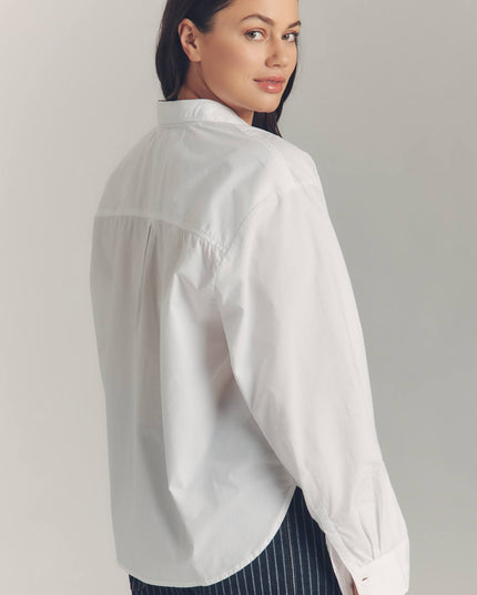 fp2-color:010|Maeve Shrunken Bennet Women's Buttondown Shirt — White — 7