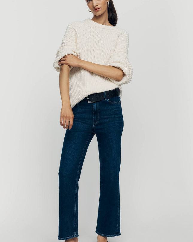 fp2-color:091|PAIGE Anessa Women's High-Rise Straight Jeans Basilica — Basilica — 1