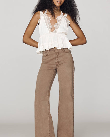 PAIGE Anessa Women's High-Rise Wide-Leg Jeans