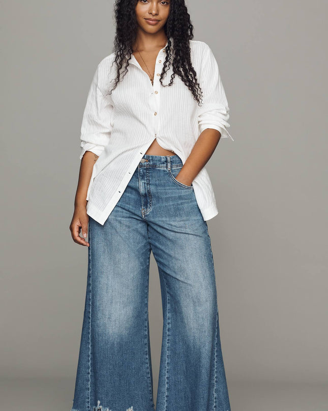 fp2-color:091|Pilcro Adi Women's Mid-Rise Flare Jeans — Plover — 7