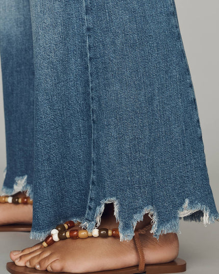 fp2-color:091|Pilcro Adi Women's Mid-Rise Flare Jeans — Plover — 9