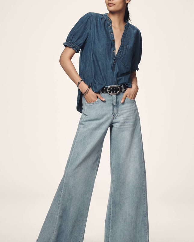 fp2-color:092|Pilcro Adi Women's Mid-Rise Flare Jeans — Safie Wash — 2