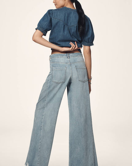 fp2-color:092|Pilcro Adi Women's Mid-Rise Flare Jeans — Safie Wash — 3