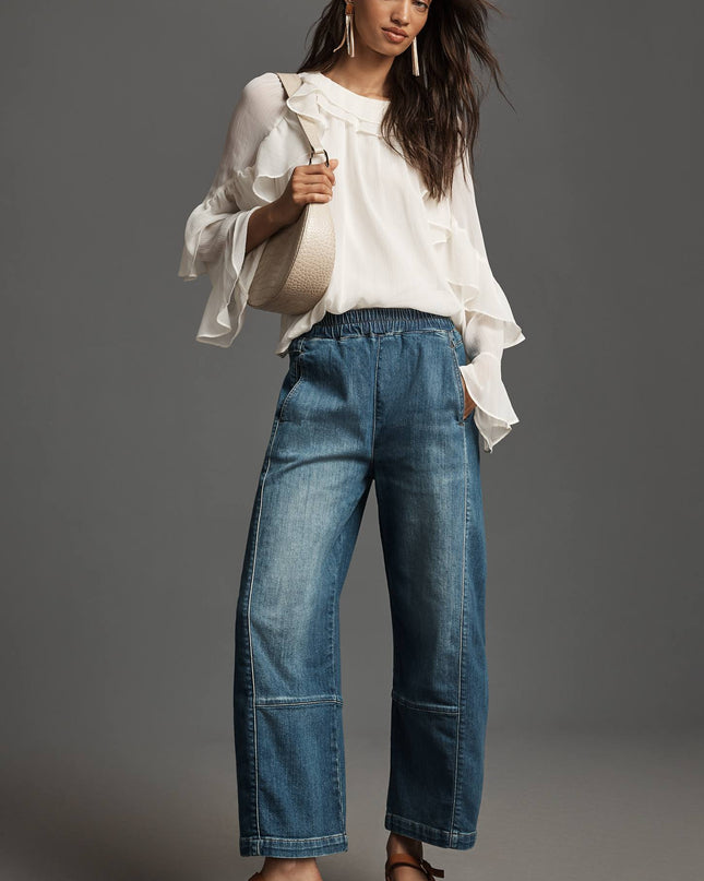 fp2-color:093|Pilcro Izzie Women's Relaxed Pull-On Barrel Jeans — Eyck Wash — 1