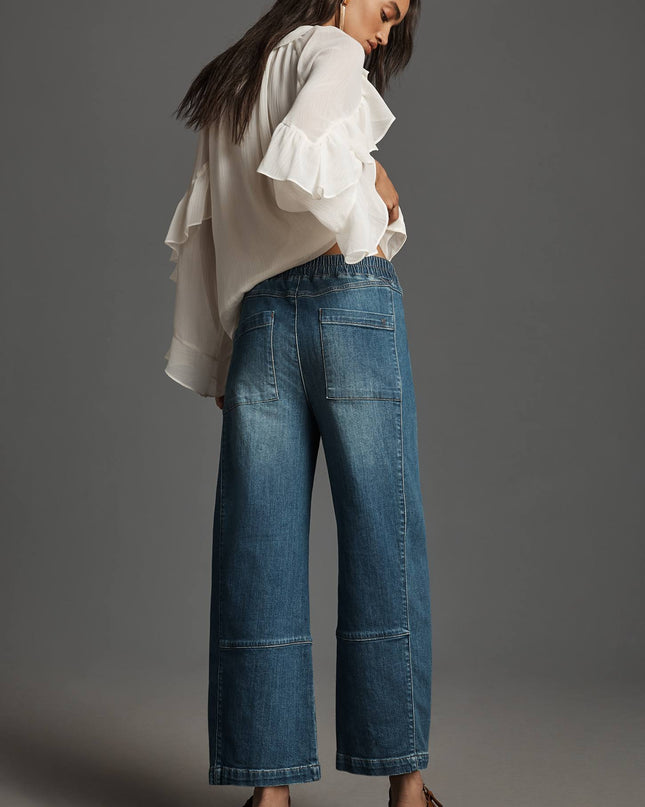 fp2-color:093|Pilcro Izzie Women's Relaxed Pull-On Barrel Jeans — Eyck Wash — 3
