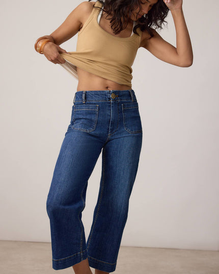 fp2-color:091|Maeve Colette Women's High-Rise Wide-Leg Cropped Jeans — Mini Fern Wash — 15