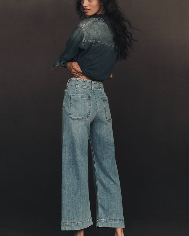 fp2-color:092|Maeve Colette Women's High-Rise Wide-Leg Cropped Jeans — Palms Wash — 3
