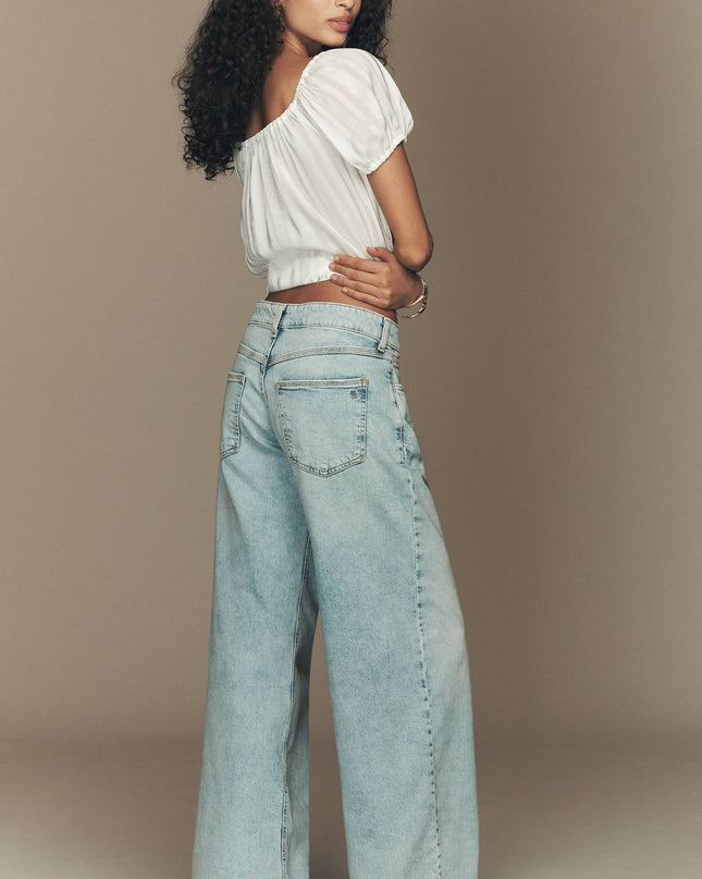 fp2-color:092|Pilcro Esme Women's Mid-Rise Wide-Leg Jeans — Light Denim — 3
