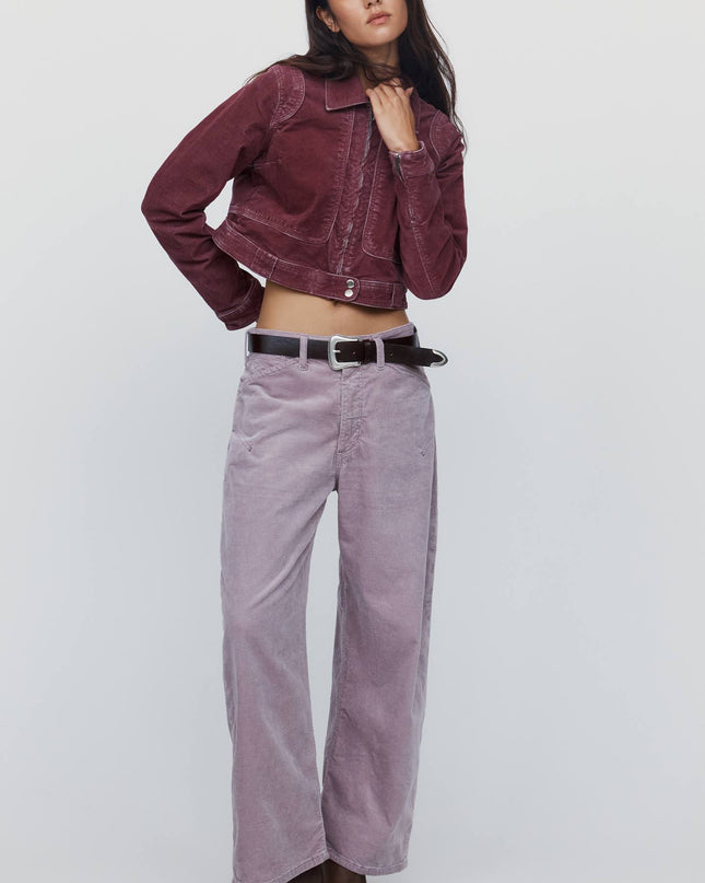 fp2-color:053|Pilcro Kayden Women's High-Rise Barrel-Leg Jeans — Dusty Lilac — 2