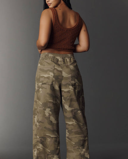 fp2-color:130|Pilcro Izzie Women's Relaxed Barrel Pants — Camo — 9