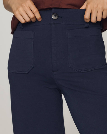 fp2-color:041|Maeve Colette Women's Knit High-Rise Wide-Leg Cropped Pants — Midnight Navy — 2