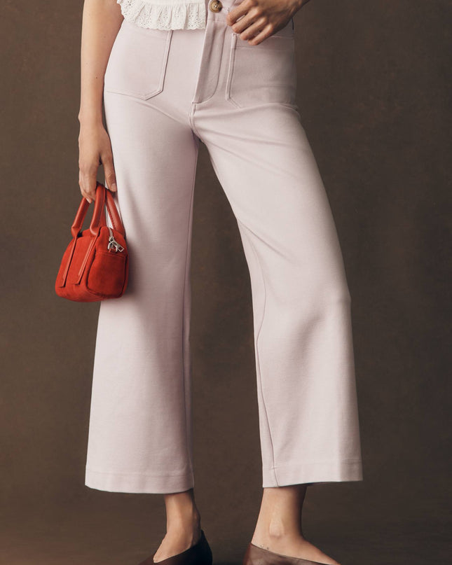 fp2-color:641|Maeve Colette Women's Knit High-Rise Wide-Leg Cropped Pants — Lavender Fog — 3