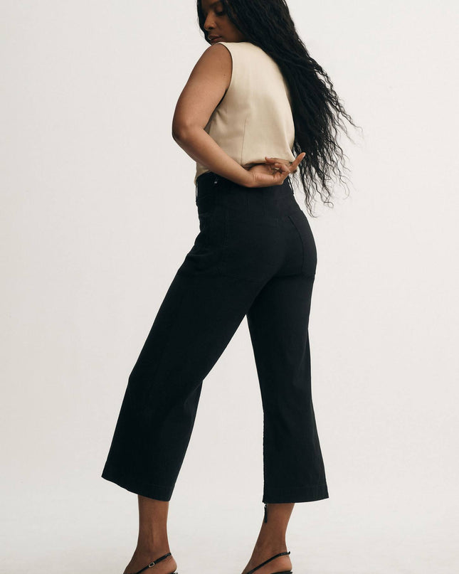 fp2-color:001|Maeve Colette Women's High-Rise Wide-Leg Pants — Black — 5