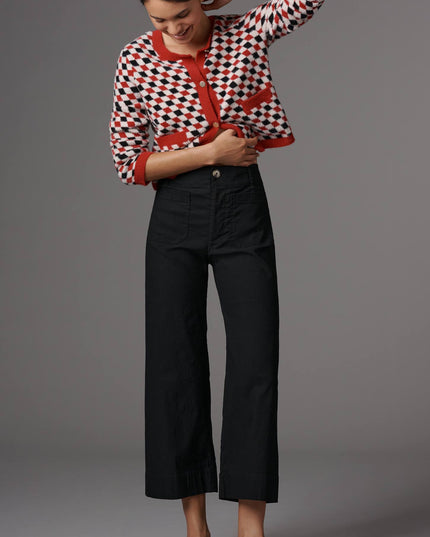 fp2-color:001|Maeve Colette Women's High-Rise Wide-Leg Pants — Black — 9