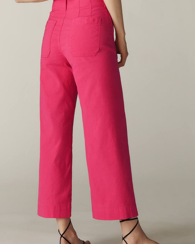 fp2-color:262|Maeve Colette Women's High-Rise Wide-Leg Pants — Geranium — 3