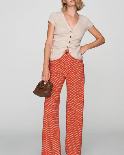 fp2-color:069|Maeve Colette Women's High-Rise Wide-Leg Pants — Red Pattern — 1