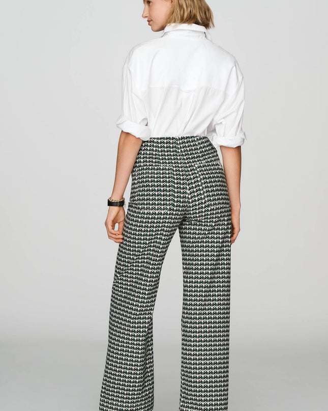 fp2-color:211|Maeve Colette Women's High-Rise Wide-Leg Pants — Ivory Pattern — 4
