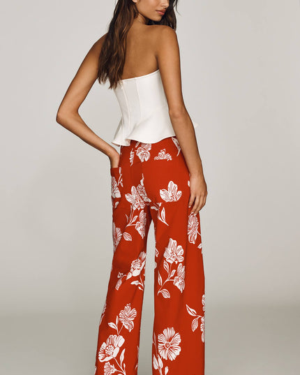 fp2-color:533|Maeve Colette Women's High-Rise Wide-Leg Pants — Red Floral — 4