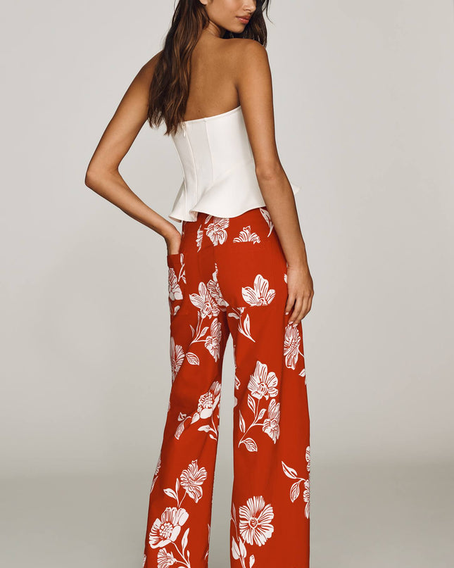 fp2-color:533|Maeve Colette Women's High-Rise Wide-Leg Pants — Red Floral — 4