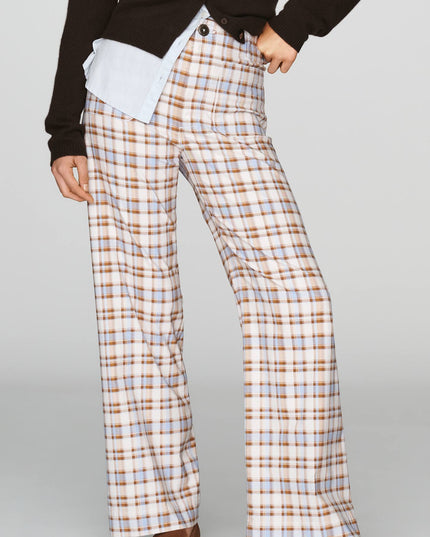fp2-color:586|Maeve Colette Women's High-Rise Wide-Leg Pants — Blue Plaid — 2