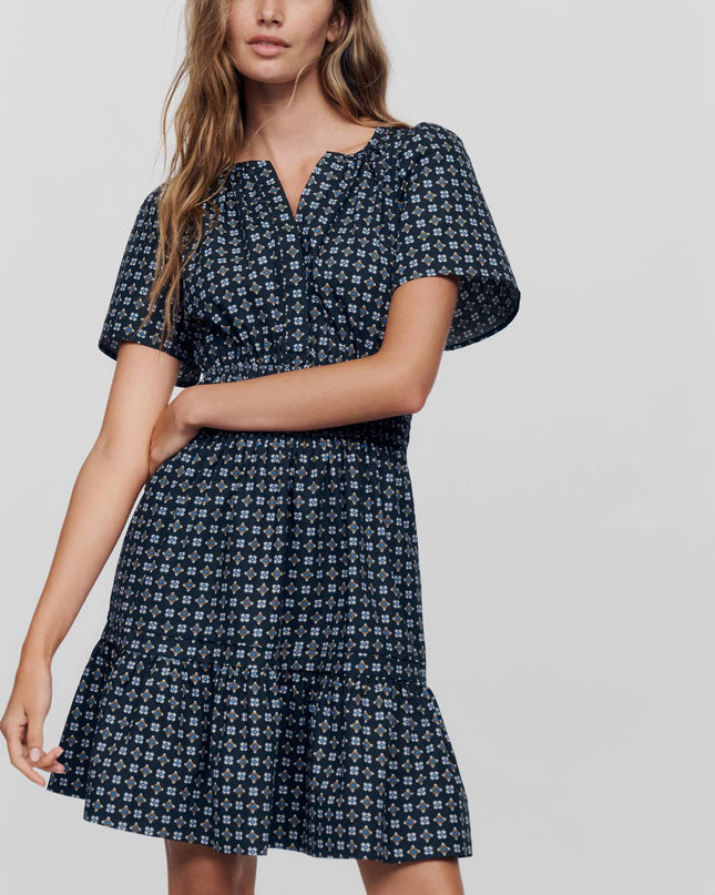 fp2-color:218|The Somerset Collection Women's Mini Dress — Black & Ivory — 4